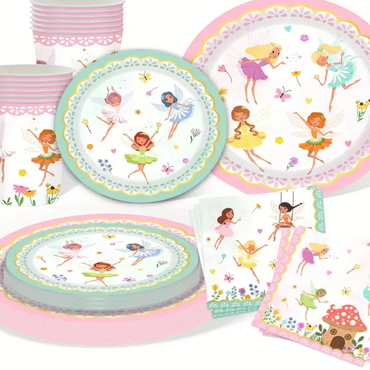 Enchanted Fairy Party Tableware Set 40piece