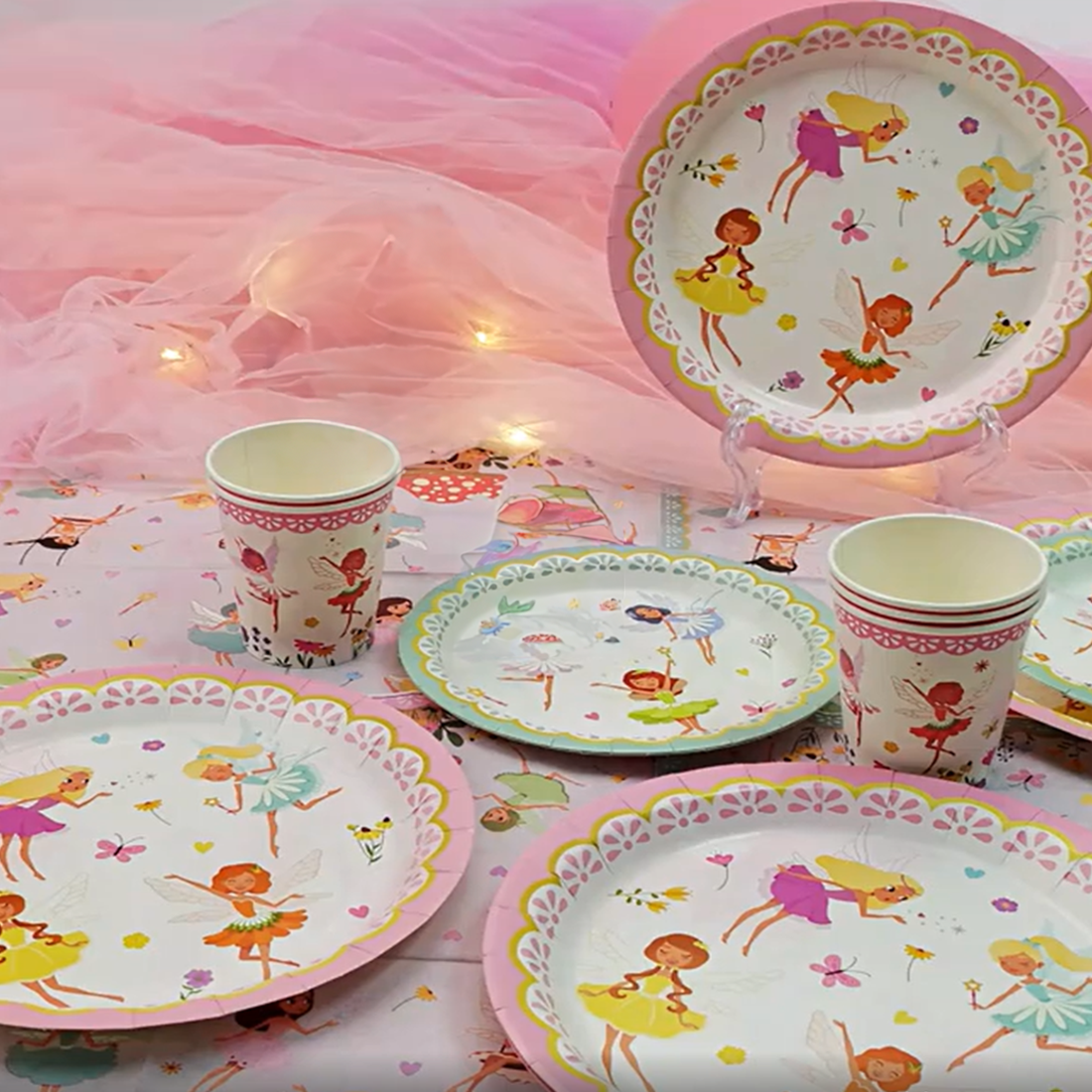 Enchanted Fairy Party Tableware Set 40piece