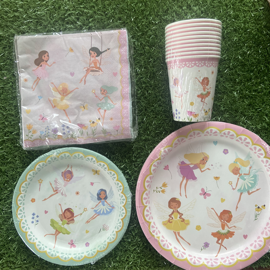 Enchanted Fairy Party Tableware Set 40piece