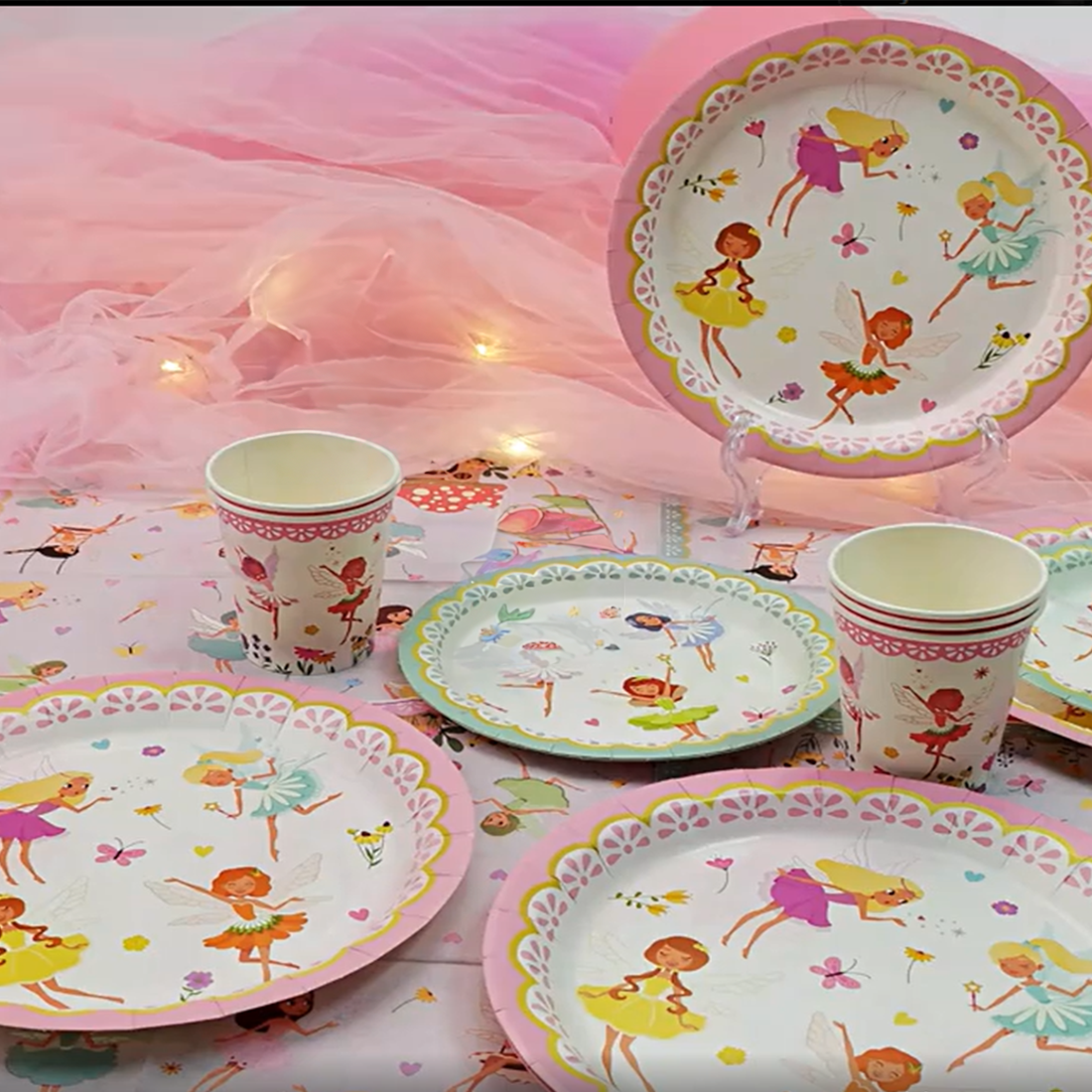 Enchanted Fairy Party Tableware Set 40piece