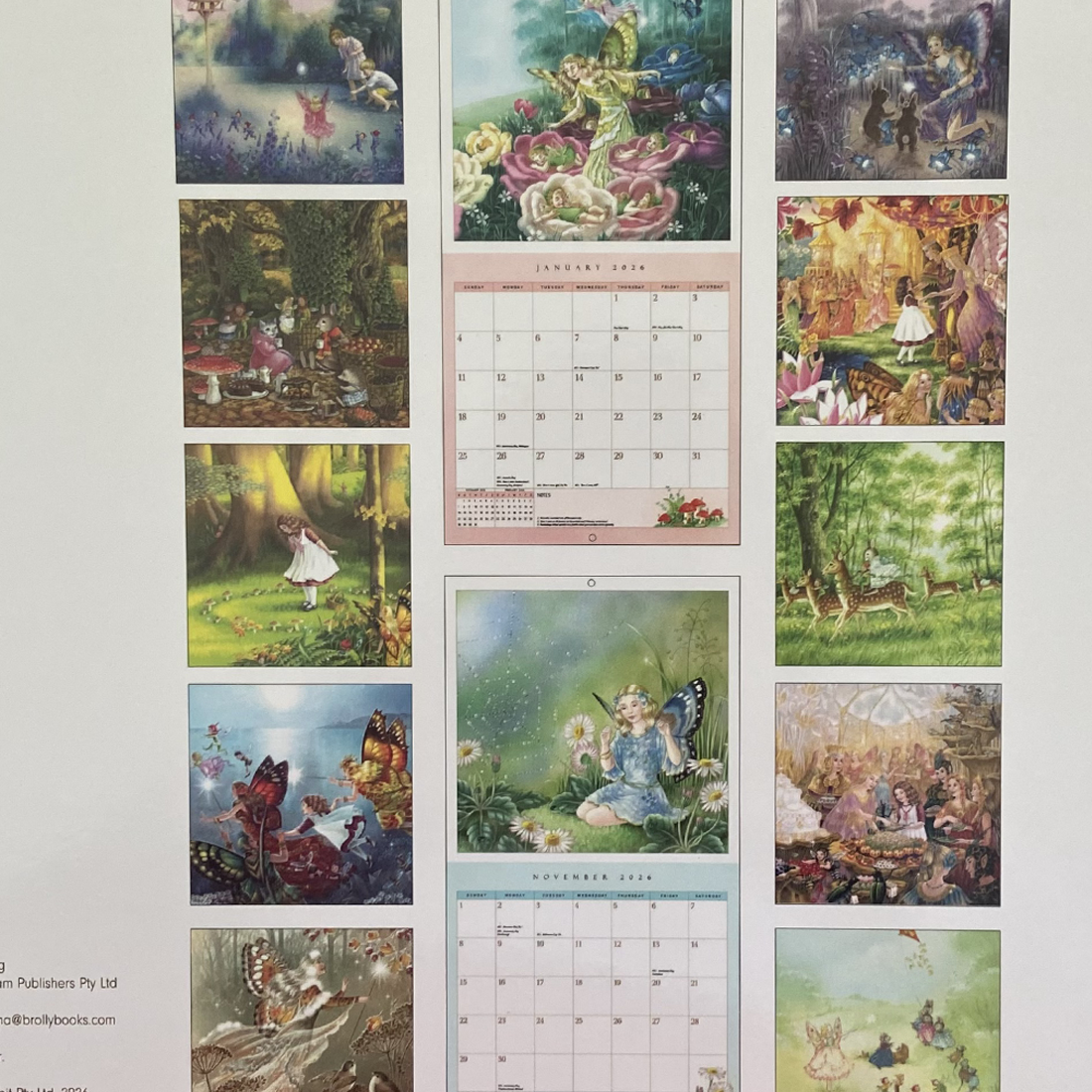 Fairies by Shirley Barber 2026 Wall Calendar