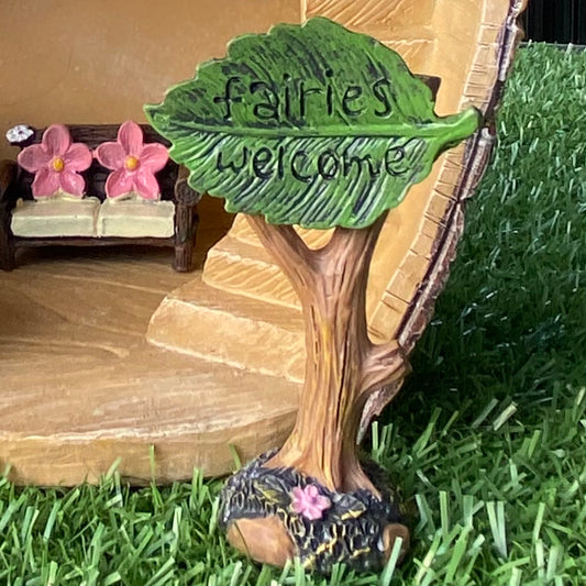 Fairies Welcome Sign
