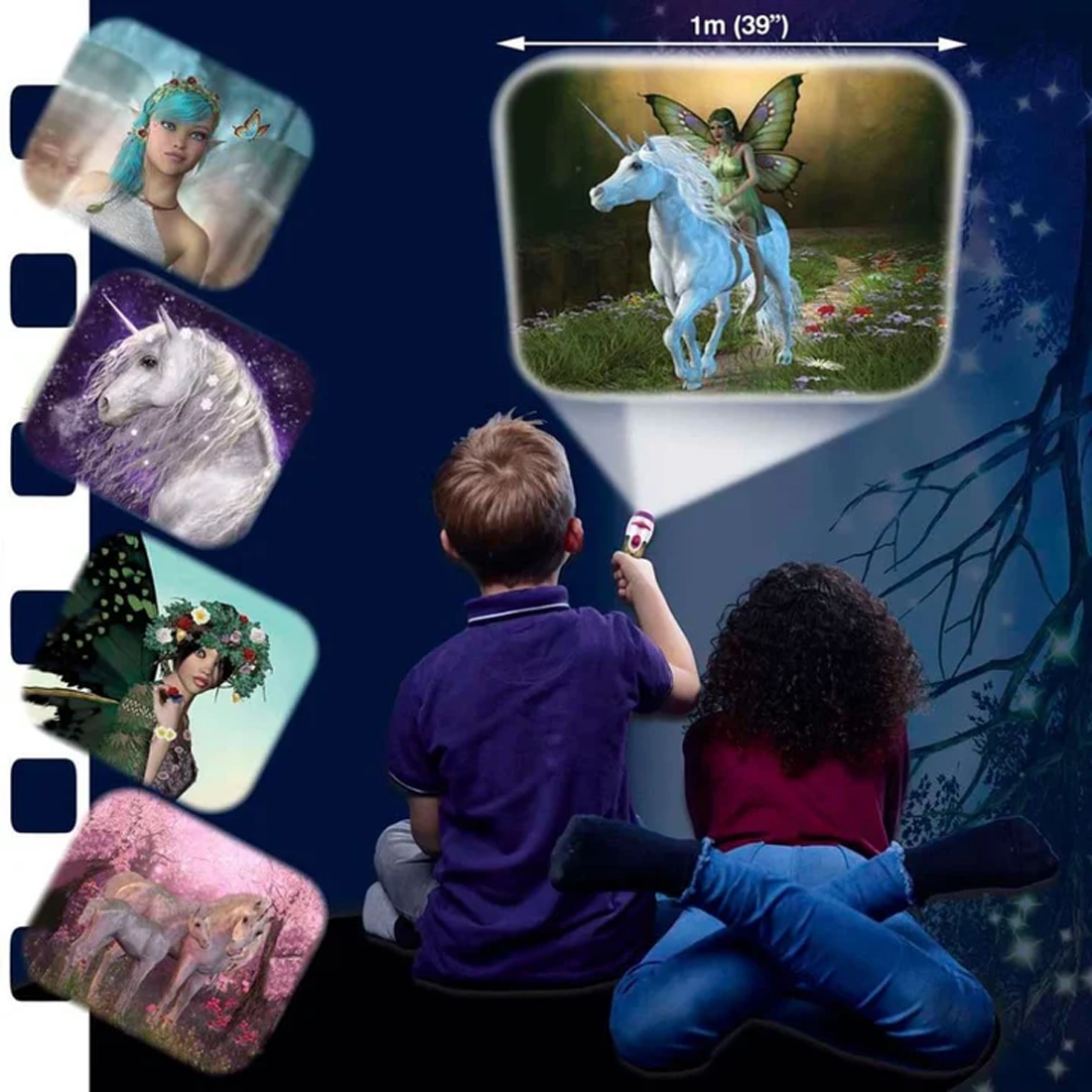 Fairy and Unicorn Projector Torch
