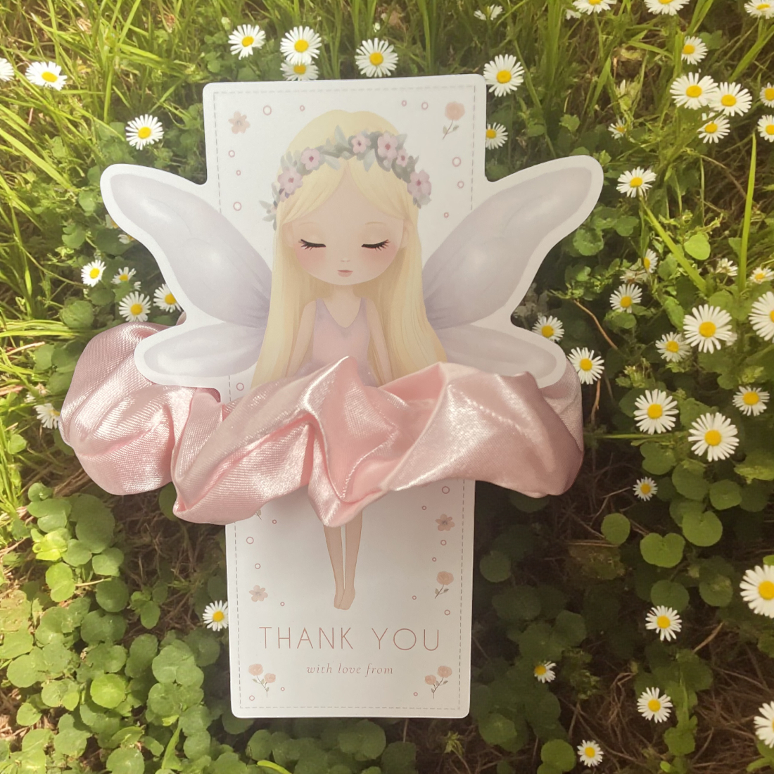 Fairy Ballerina Scrunchie and Card Set of 8