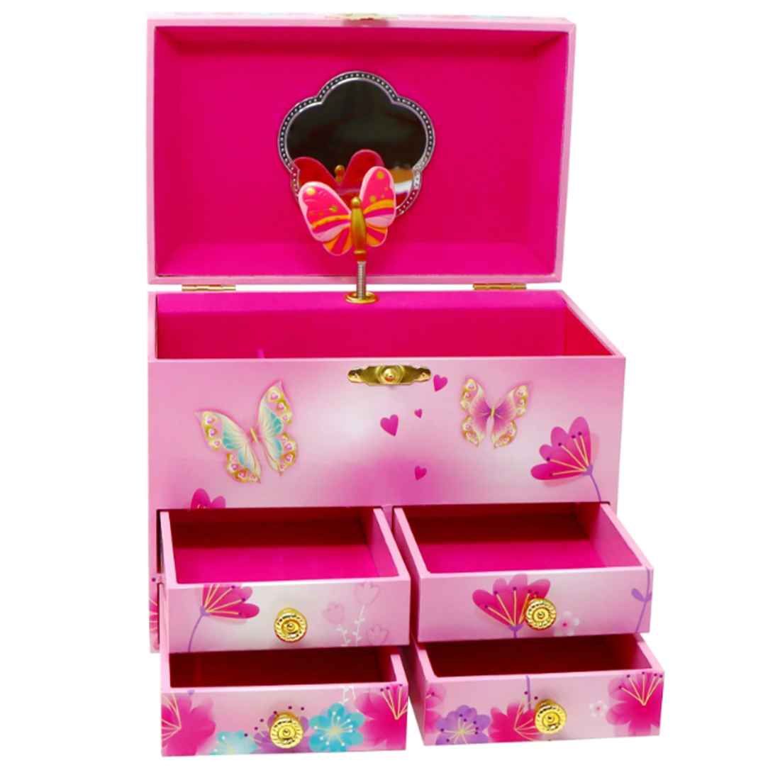Fairy Butterfly Friends Large Musical Jewellery Box