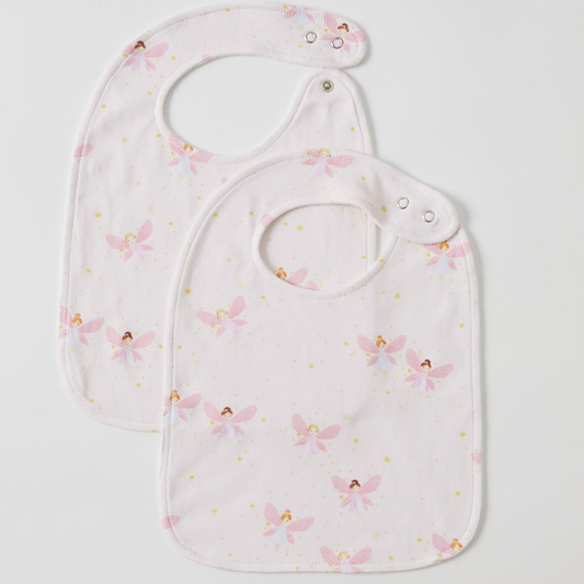 Fairy Dust Muslin Bib Set of 2