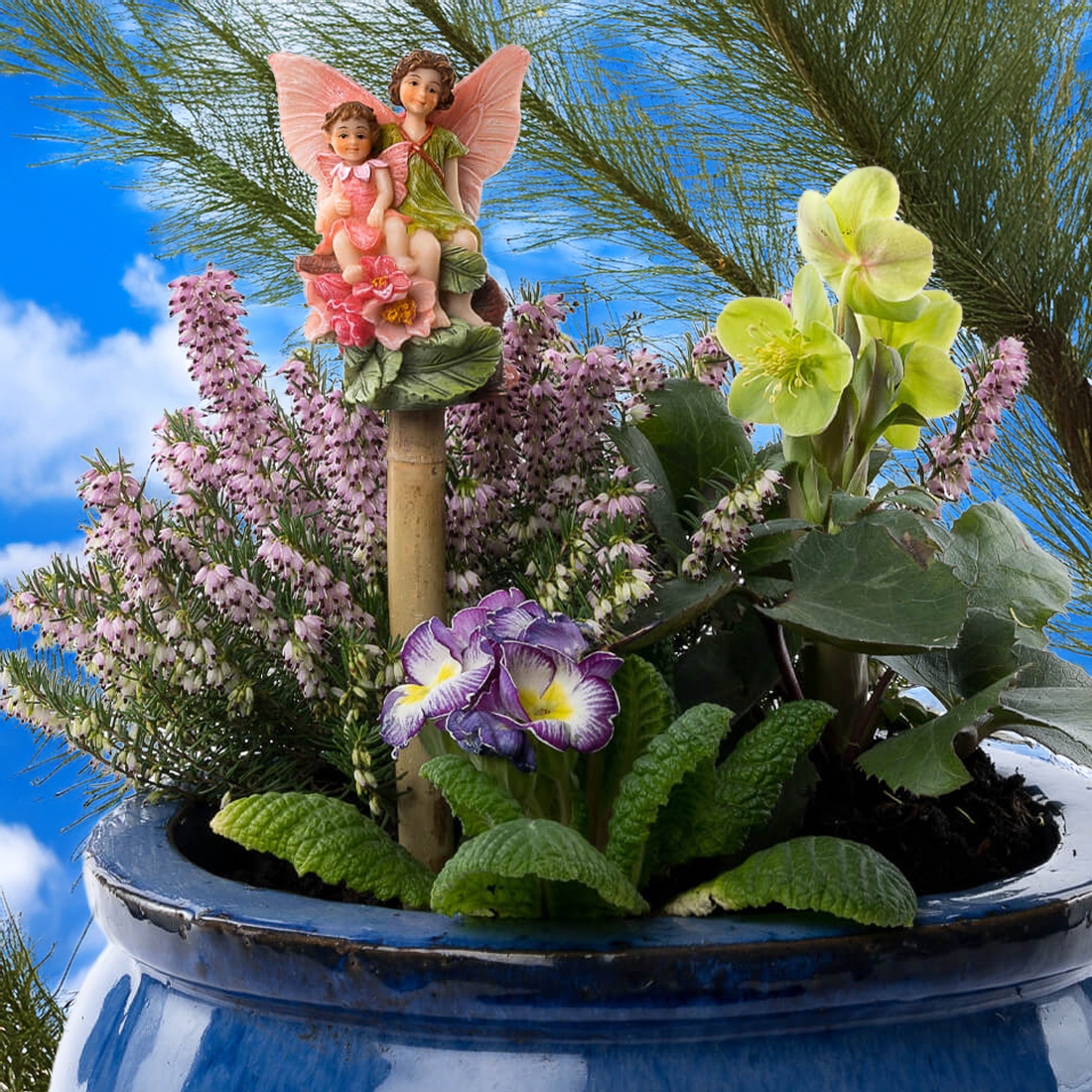 Fairy Garden Apple Blossom Flower Fairies Stake Topper