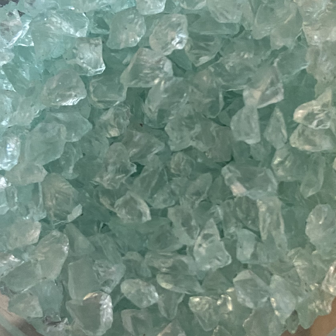 Fairy Garden Ice Blue Glitter Gravel