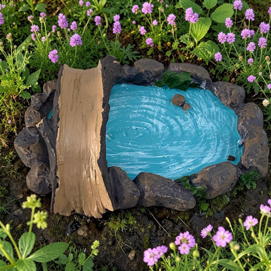 Fairy Garden Pond with Bridge
