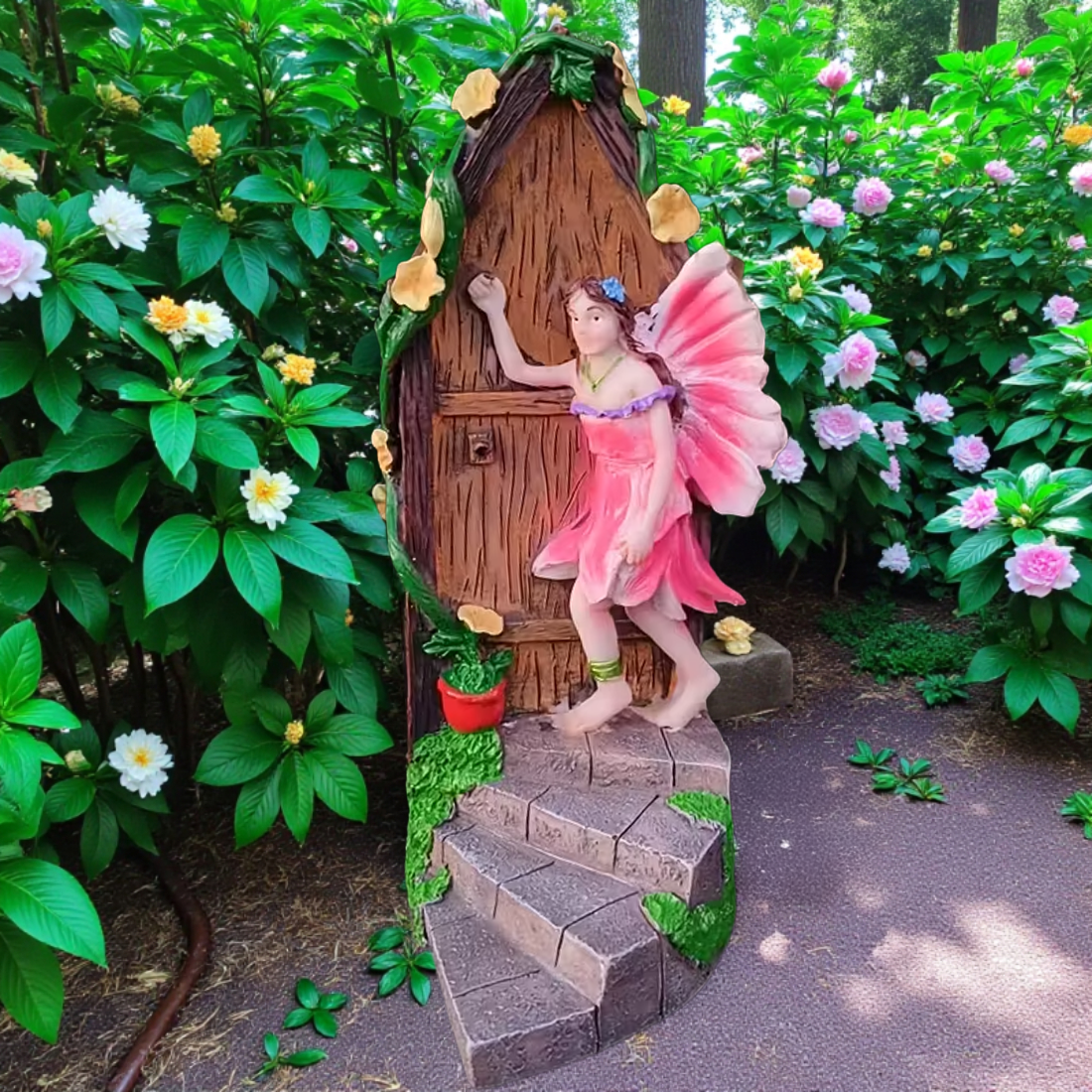 Fairy Knocking On The Door Figurine