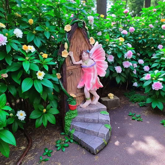 Fairy Knocking On The Door Figurine