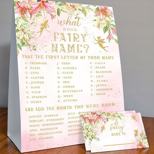 Fairy Name Party Game