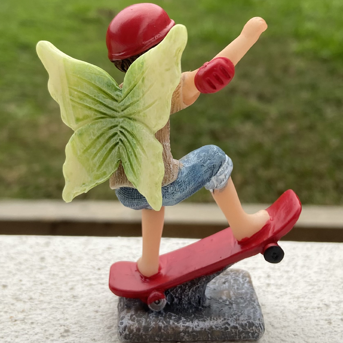 Fairy Noah Riding A Skateboard Figurine