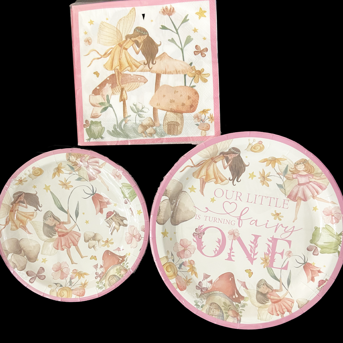 Fairy Party 1st Birthday Paper Plates Pack 10