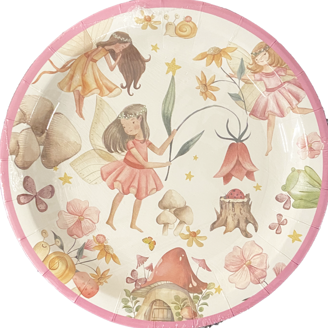 Fairy Party Side Paper Plates Pack 10