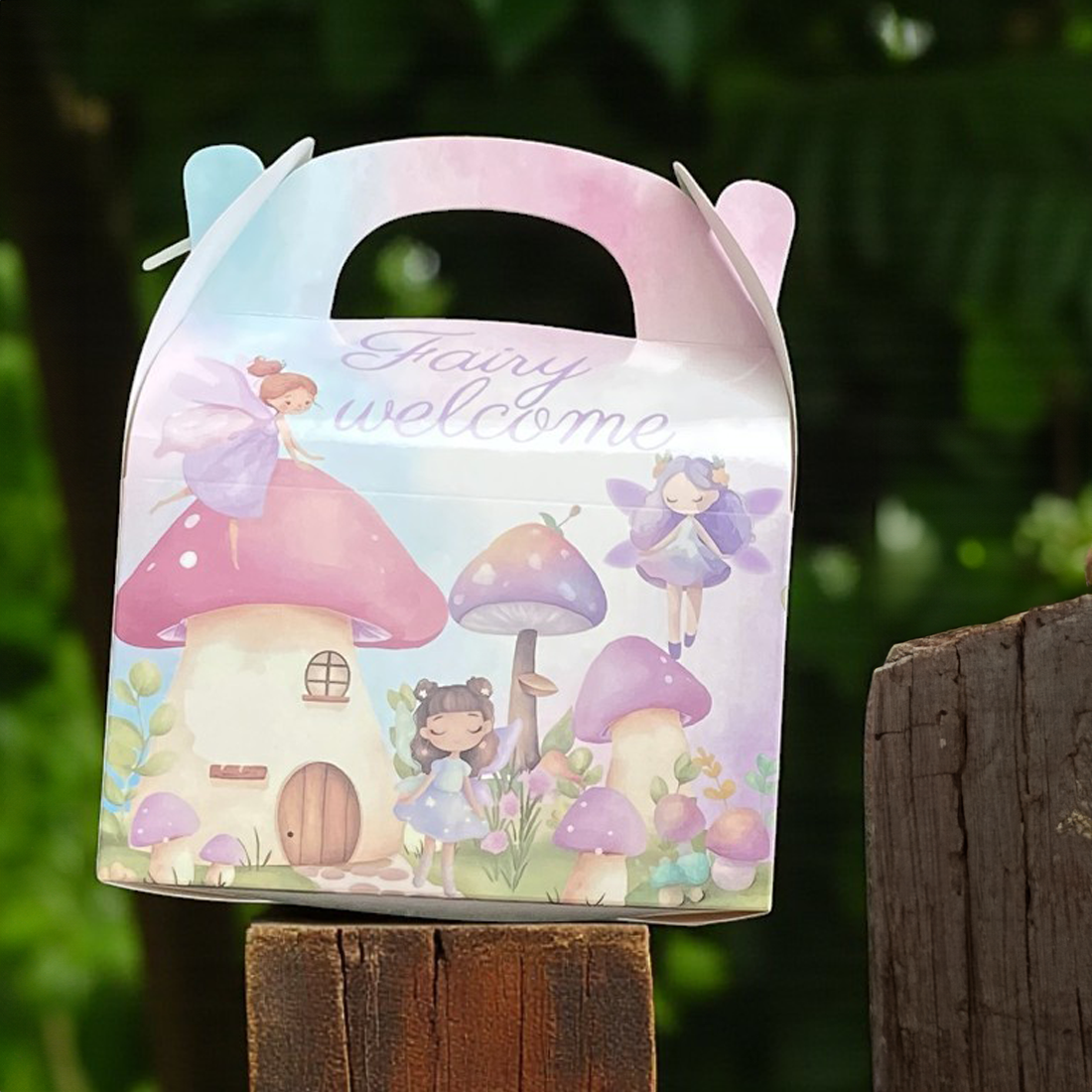 Fairy Party Treat Box With Handle