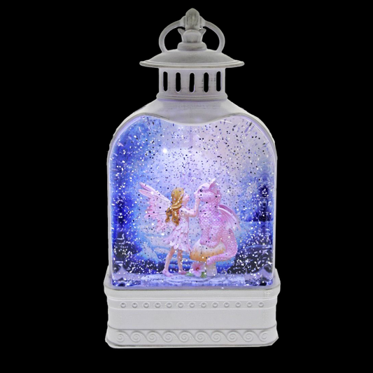 Fairy & Pink Dragon Glitter Lantern