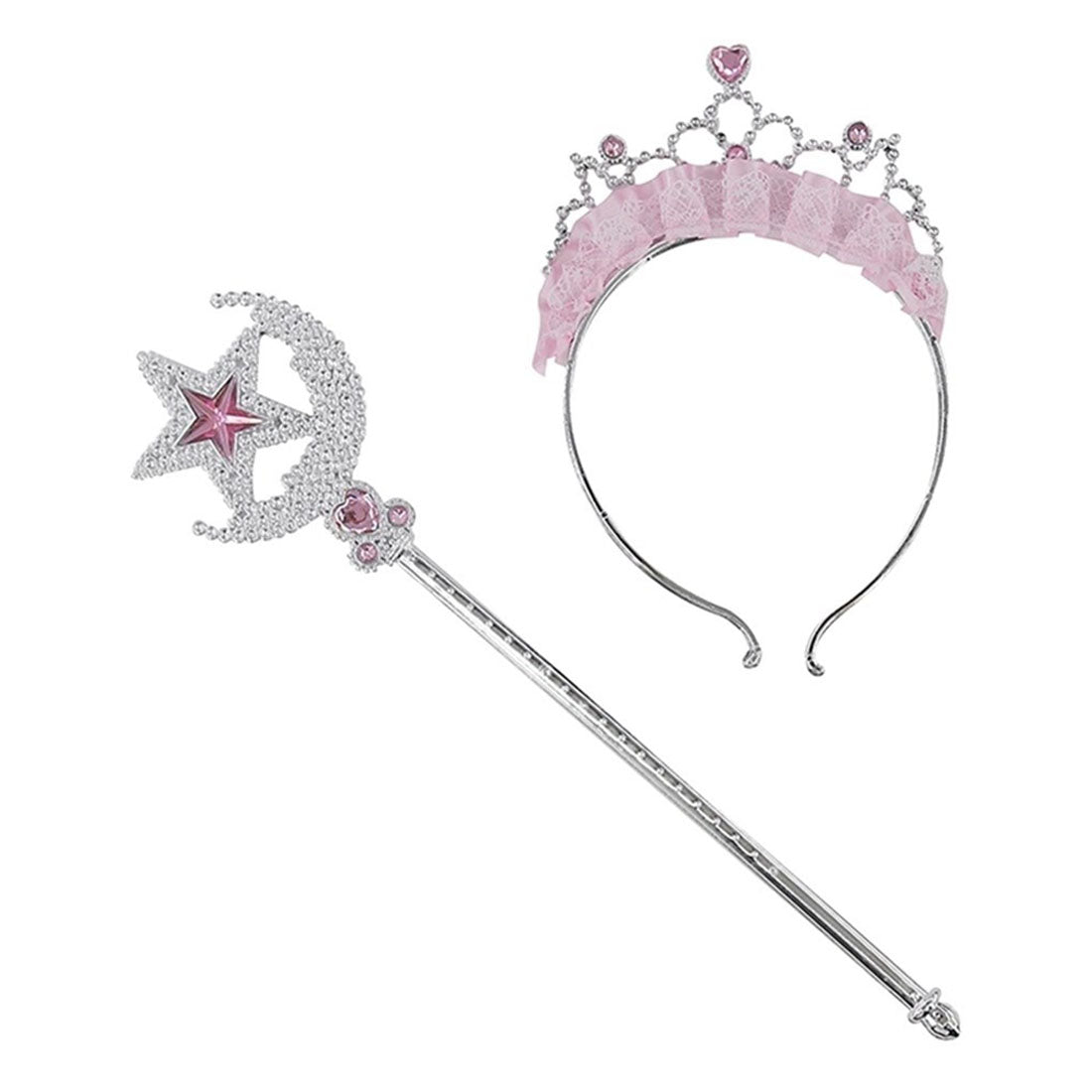 Fairy Star Wand and Tiara Headband Set
