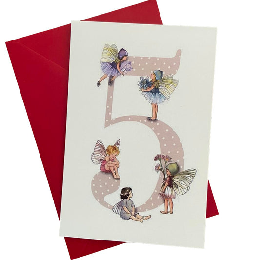 Five Year Old Fairy Birthday Greeting Card