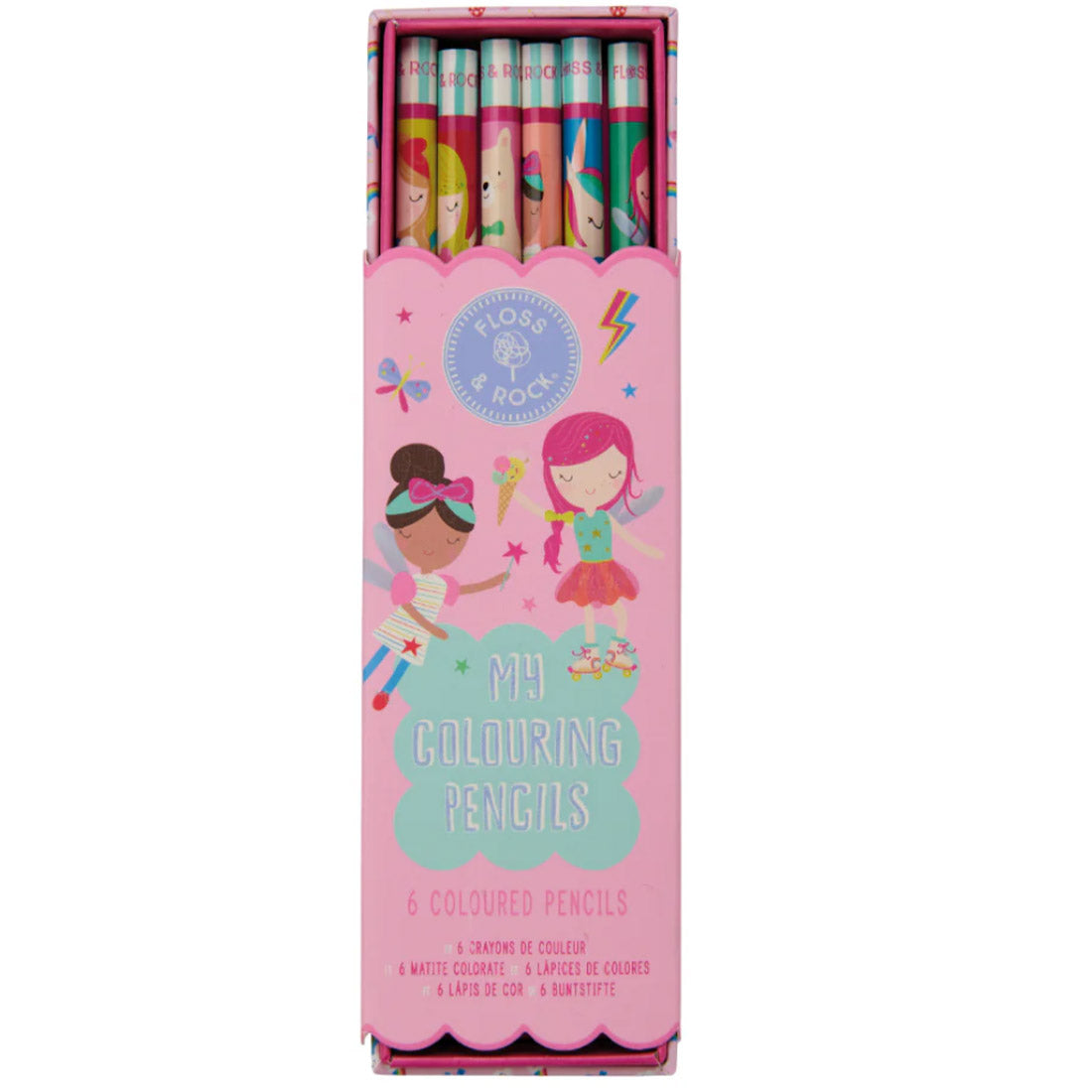 Floss & Rock My Colouring Pencils - Rainbow Fairy