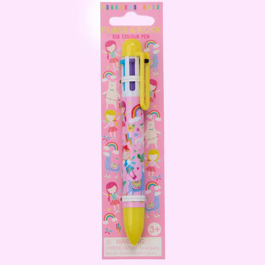 Floss & Rock Six Colour Pen - Rainbow Fairy