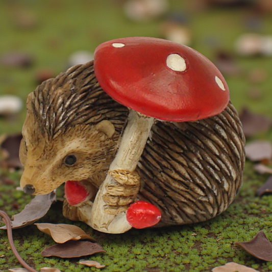 Forest Friends Hedgehog With Mushroom