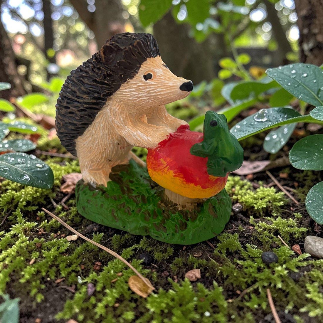 Frog And Echidna Figurine