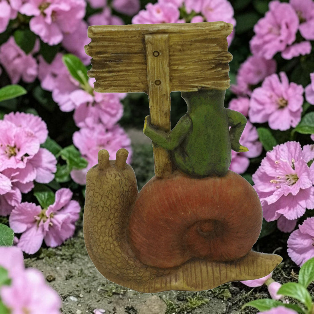 Frog & Snail Welcome Sign
