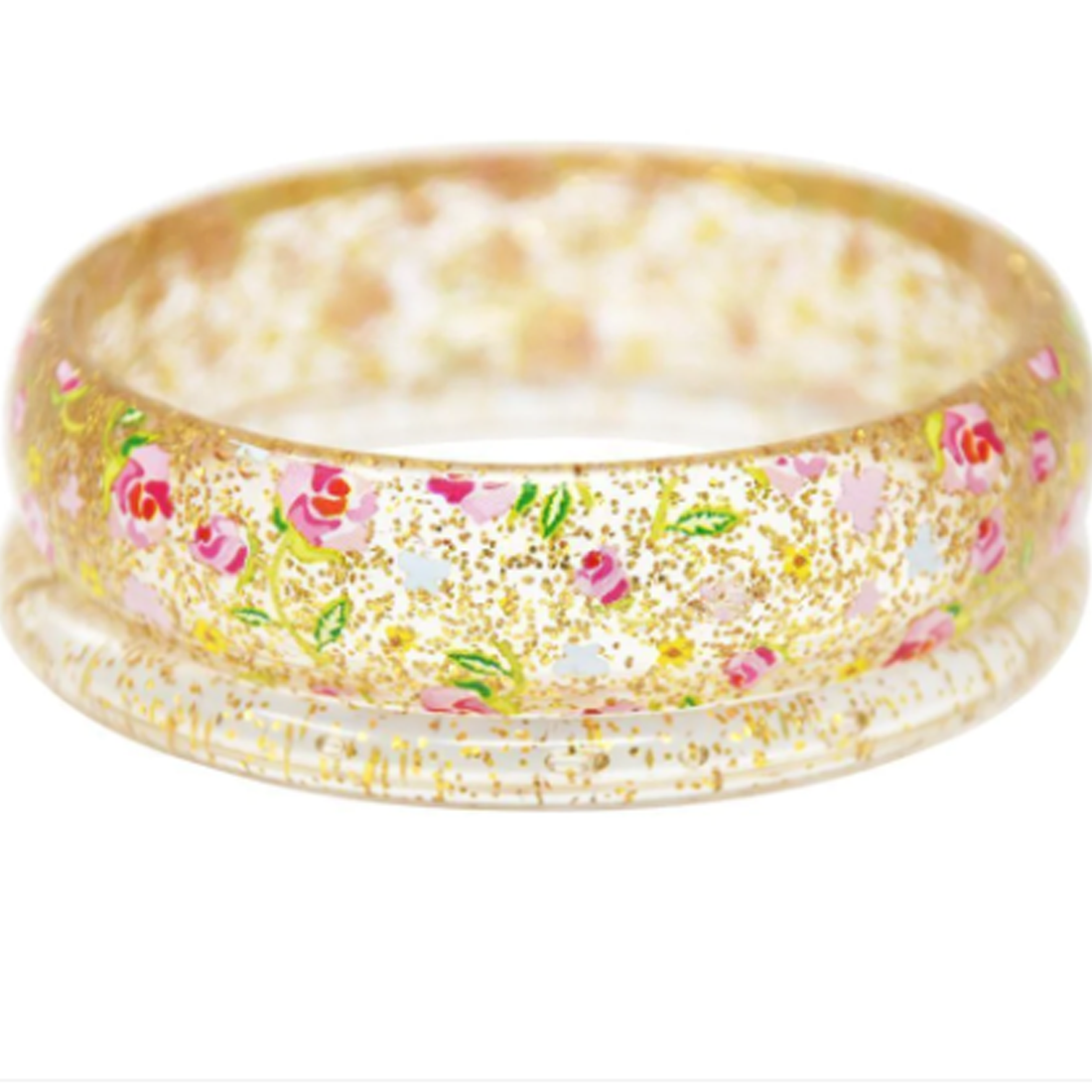 Garden Rose Bangles Pink or Gold