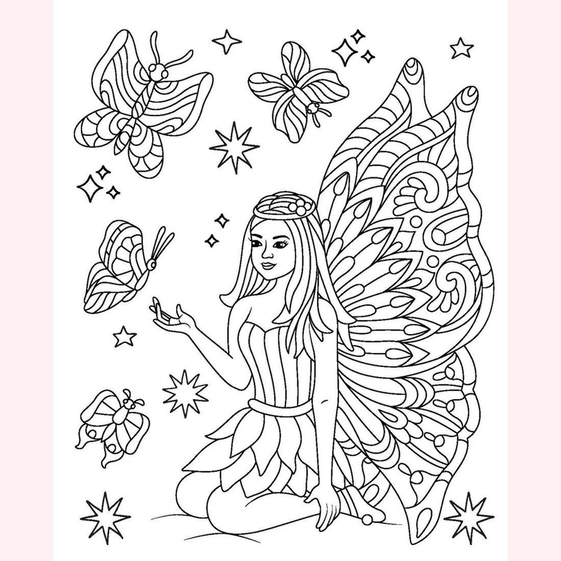 Gem Sticker Colouring Book - Fairyland Friends