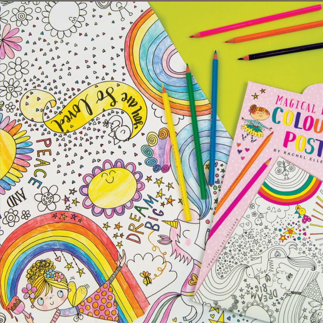 Giant Colouring Poster - Magical Fairyland