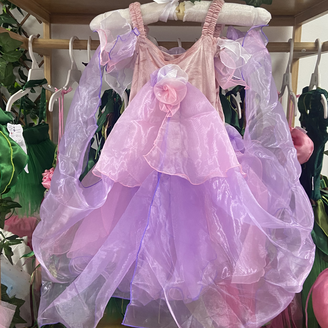 Girls Forest Fairy Dress - Pale Pink and Lilac