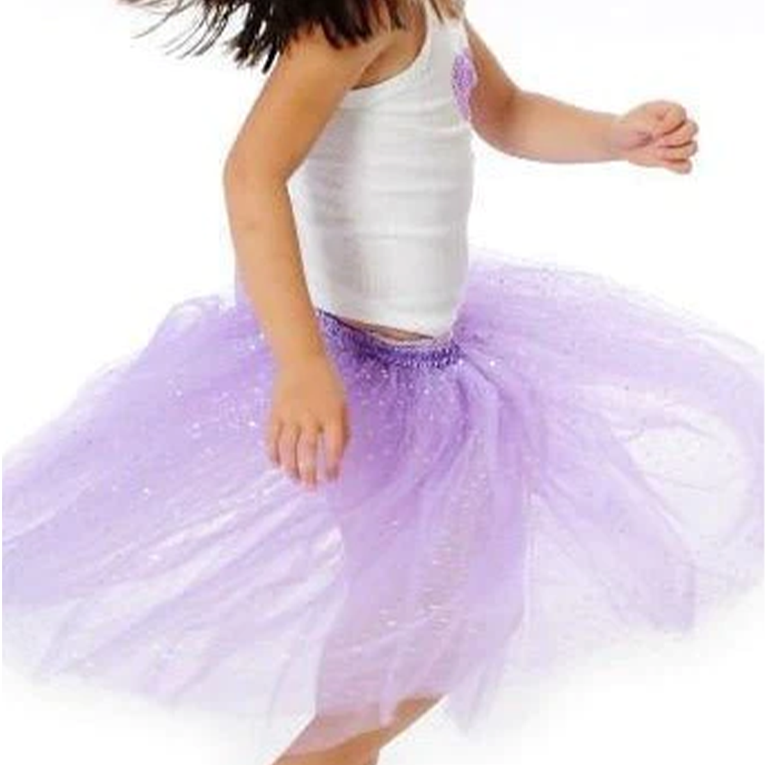 Girls Lavendar Sparkle Tutu Skirt