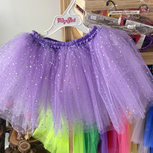Girls Lavendar Sparkle Tutu Skirt