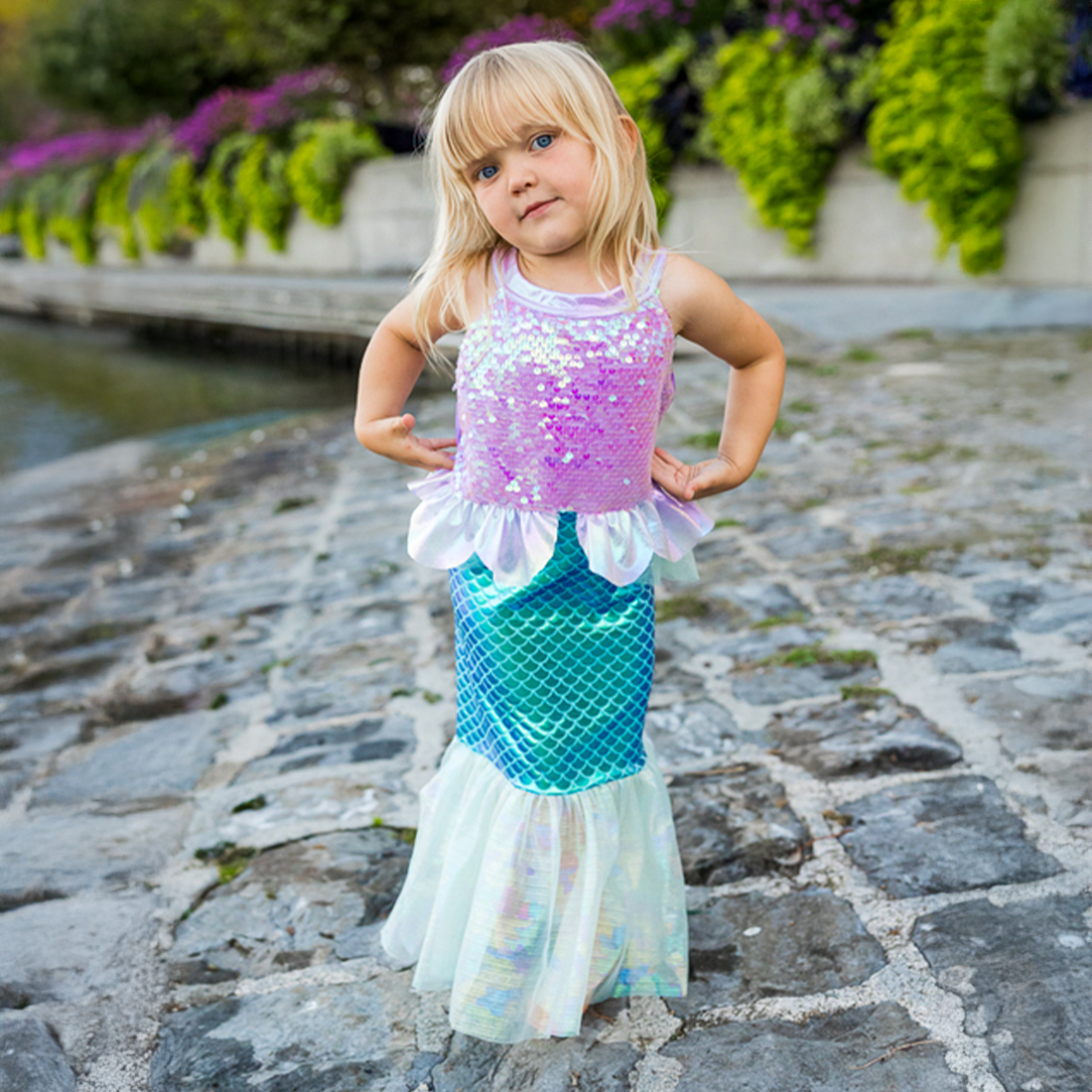 Girls Mermaid Dress 3-6 Years