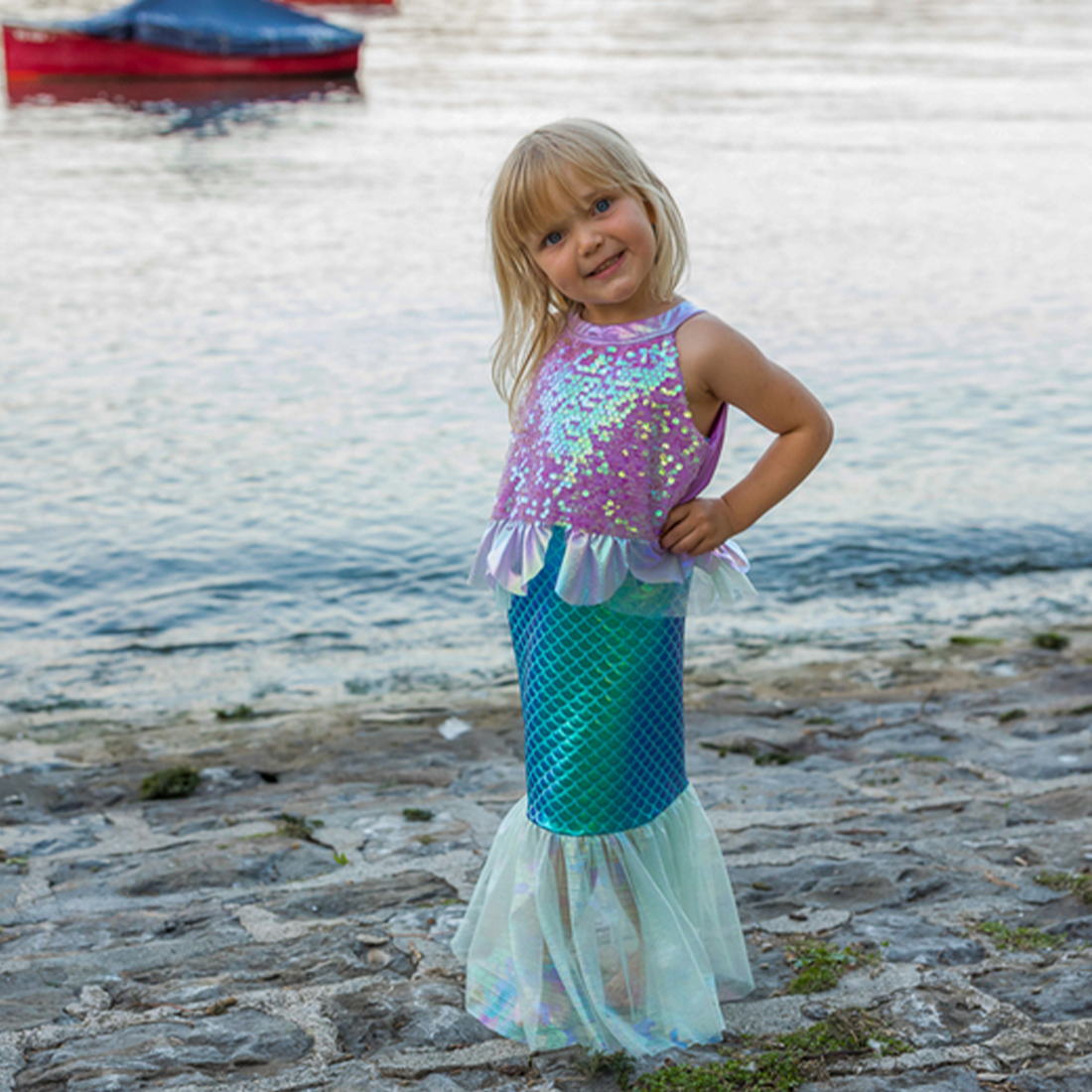 Girls Mermaid Dress 3-6 Years – The Fairy Shop Girls Mermaid Dress 3-6 Years – The Fairy Shop