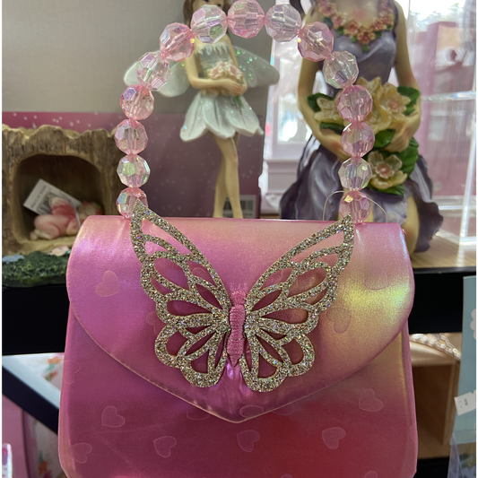 Girls Pink Fairy Butterfly Friends Handbag