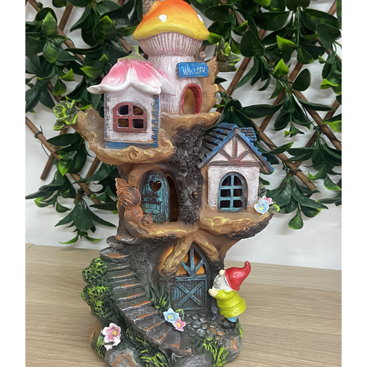 Gnome Fairy Garden Solar House