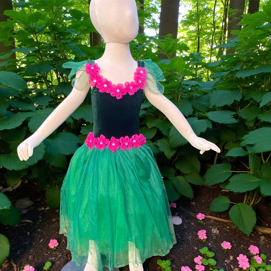 Green Forest Fairy Dress