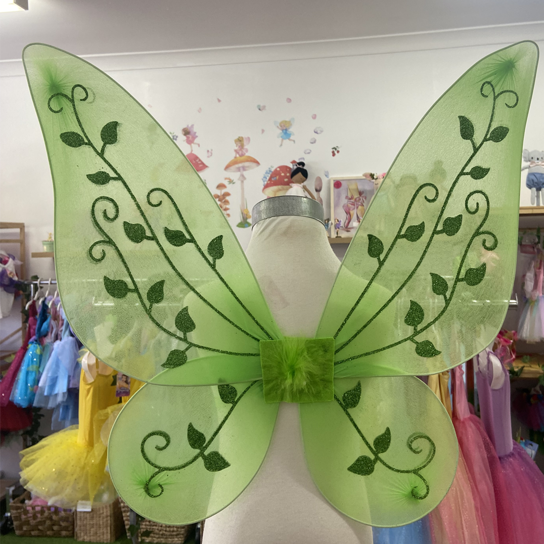 Green Tinker Bell Inspired Fairy Wings