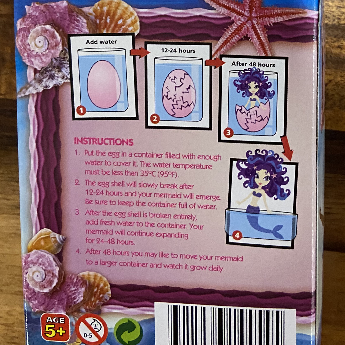 Growing Pet Mermaid Egg