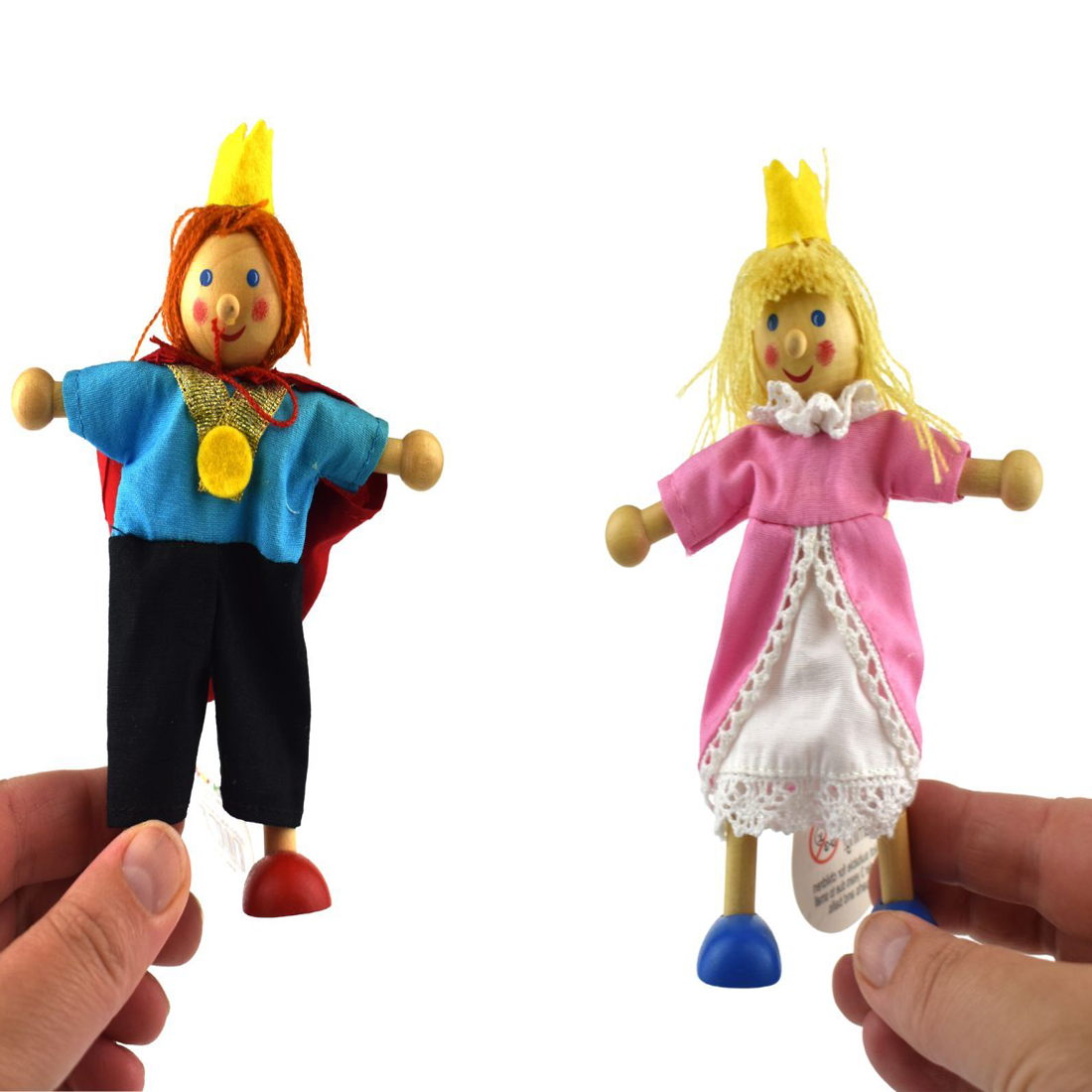 Handmade Castle Bag Basket With Fairytale Figurines Set