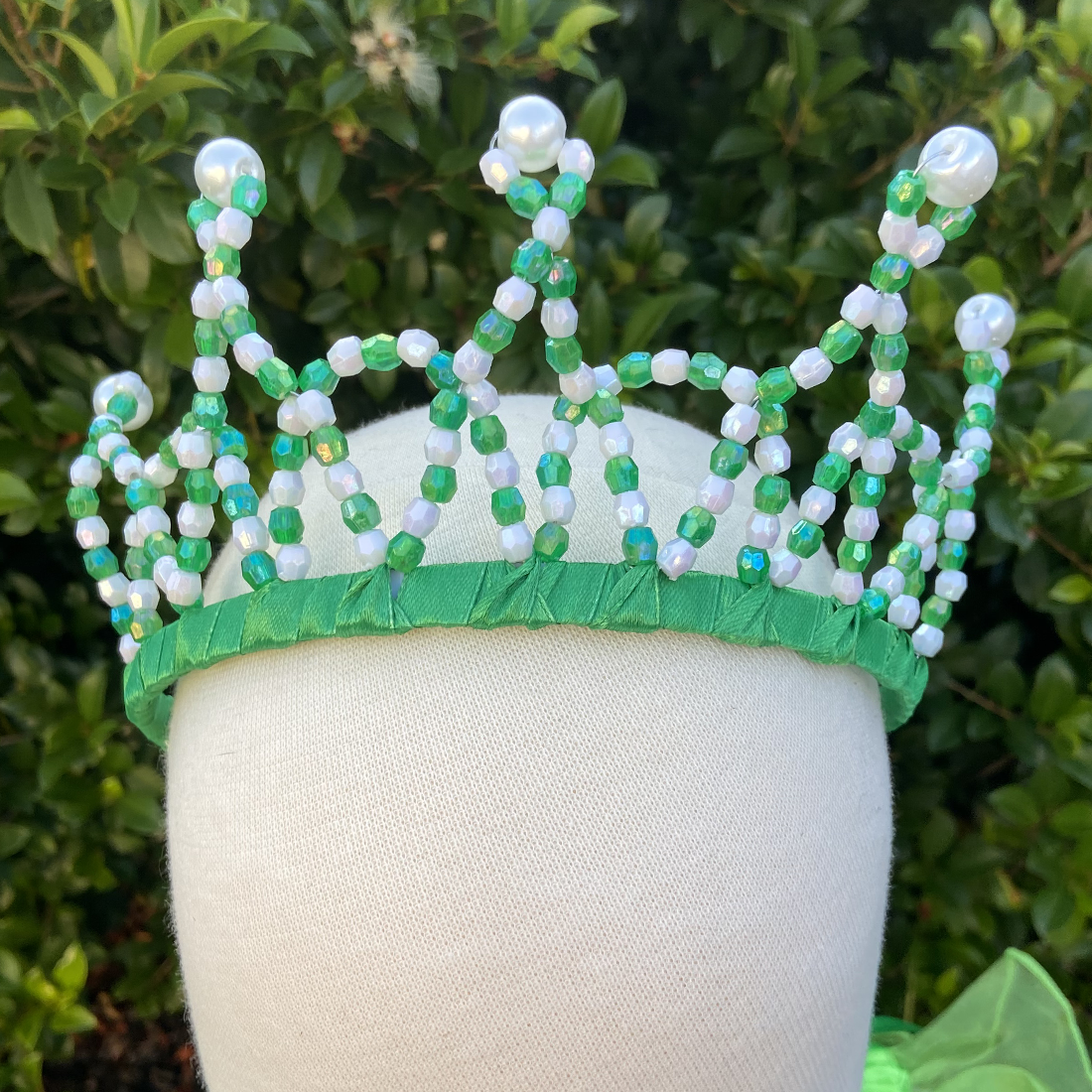Handmade Dark Green Green Princess Tiara Crown