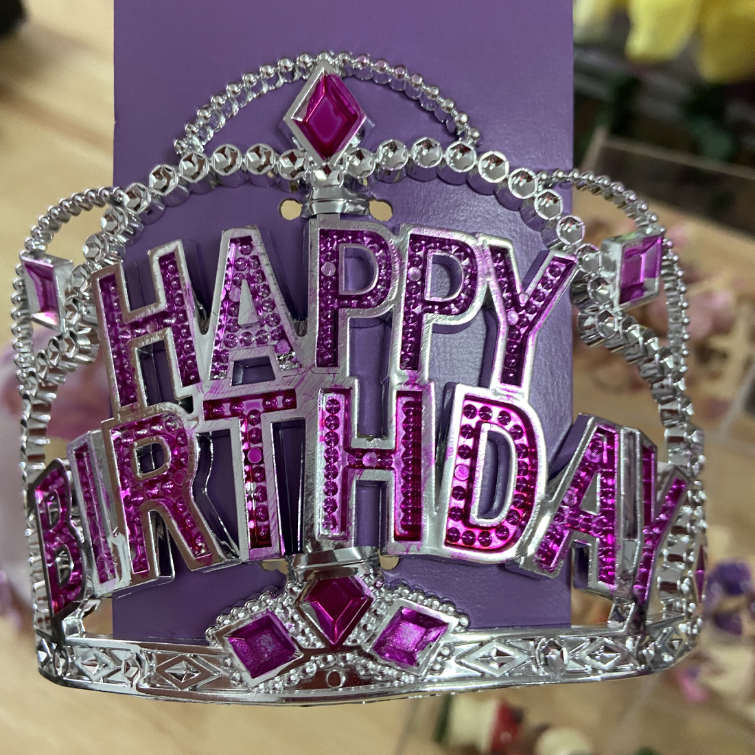 Happy birthday discount tiara for adults