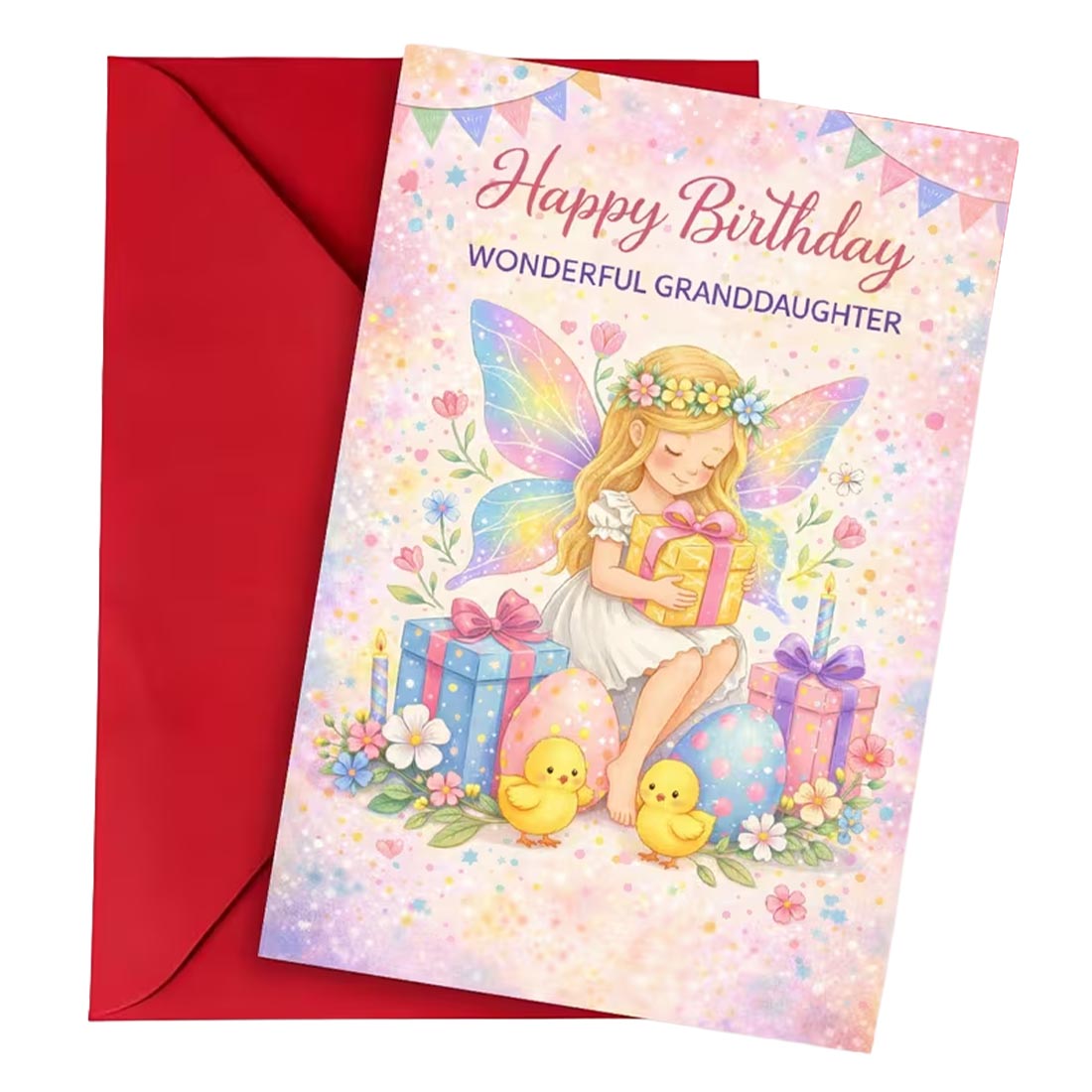 Happy Birthday Granddaughter Fairy Greeting Card
