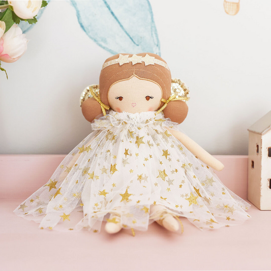 Holly Fairy 40cm Ivory and Gold Doll