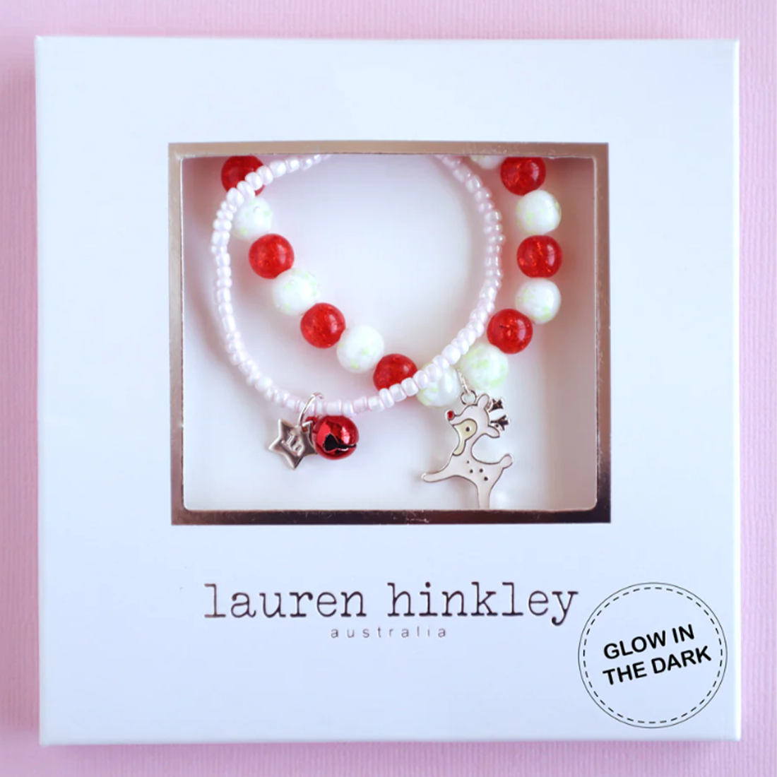 Jingle Bell Reindeer Bracelet Set