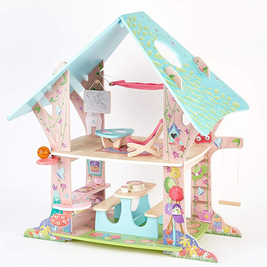 Kruselings Fun Wooden Club House Toy Set Doll