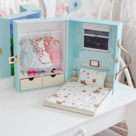 Kruselings Magical Dream Doll Closet Room Toy Case With Handle