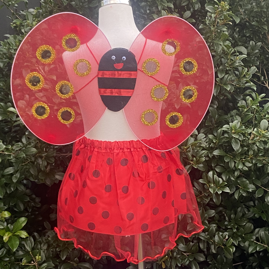 Ladybug Wing and Tutu Set
